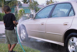 Washing car image